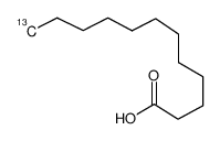 Dodecanoic acid-12-13C Structure