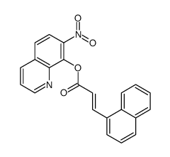 (7-nitroquinolin-8-yl) (E)-3-naphthalen-1-ylprop-2-enoate结构式