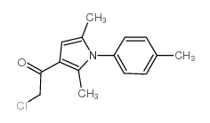 2-氯-1-[2,5-二甲基-1-(4-甲基苯基)吡咯-3-基]乙酮结构式