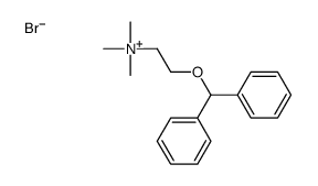[2-(diphenylmethoxy)ethyl]trimethylammonium bromide结构式