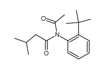 (RS)-N-(2-tert-butylphenyl)-N-isovalerylacetamide结构式