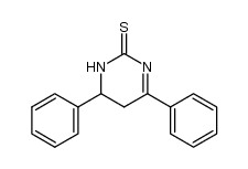 4,6-diphenyl-5,6-dihydro-2(1H)-pyrimidinethione结构式