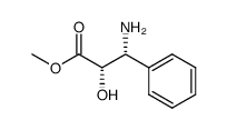 (+)-(2S,3R)-methyl 3-amino-2-hydroxy-3-phenylpropanoate结构式