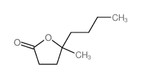 2(3H)-Furanone,5-butyldihydro-5-methyl-结构式