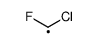 Chlorofluoromethyl radical结构式