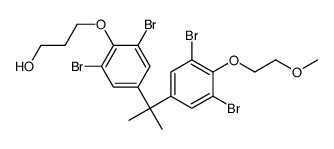 2,2’-[(1-甲基亚乙基)双[(2,6-二溴-4,1-亚苯基)氧亚甲基]]联(二)环氧乙烷的均聚物结构式