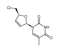 5'-chloro-2',3'-didehydro-3',5'-dideoxythymidine Structure