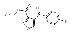 4-(4-溴苯甲酰基)-3-异恶唑甲酸乙酯结构式