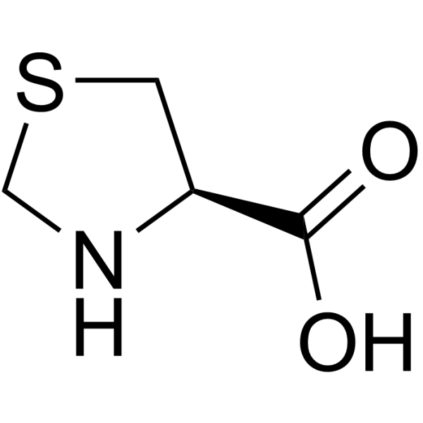 L-硫代脯氨酸结构式