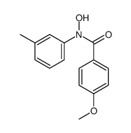 N-hydroxy-4-methoxy-N-(3-methylphenyl)benzamide结构式