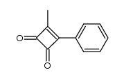 3-methyl-4-phenylcyclobut-3-ene-1,2-dione结构式