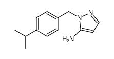 1-(4-异丙基苄基)-1H-吡唑-5-胺结构式