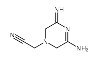 1(2H)-Pyrazineacetonitrile,5-amino-3,6-dihydro-3-imino-(9CI)结构式