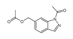 1-acetyl-6-(acetoxymethyl)indazole结构式