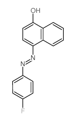 1-Naphthalenol,4-[2-(4-fluorophenyl)diazenyl]- Structure