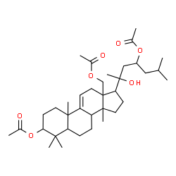 (20ξ)-5α-Lanost-9(11)-ene-3β,18,20,23-tetrol 3,18,23-triacetate Structure