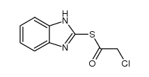 2-(Chloroacetylmercapto)benzimidazole结构式