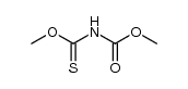 (Methoxythiocarbonyl)carbamidsaeure-methylester结构式