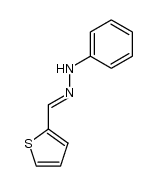 (E)-1-phenyl-2-(thiophen-2-ylmethylene)hydrazine Structure