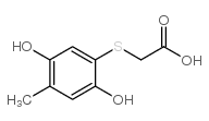 Acetic acid, [(2,5-dihydroxy-4-methylphenyl)thio]- (9CI) Structure