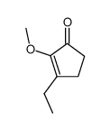 3-ethyl-2-methoxy-2-cyclopenten-1-one结构式
