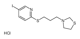 3-[3-(5-iodopyridin-2-yl)sulfanylpropyl]-1,3-thiazolidine,hydrochloride结构式