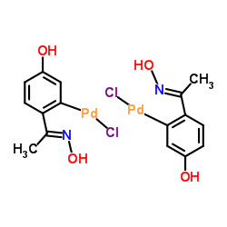 二-μ-氯双[5-羟基-2-[1-(肟基)乙基]苯基]钯(II)二聚体图片