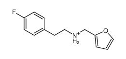 [2-(4-氟-苯基)-乙基]-呋喃-2-甲基-胺结构式
