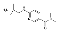 6-[(2-氨基-2-甲基丙基)氨基]-N,N-二甲基-3-吡啶羧酰胺结构式