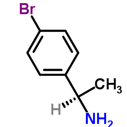(R)-(+)-1-(4-溴苯基)乙胺结构式