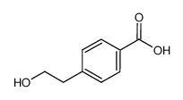 Benzoic acid, 4-(2-hydroxyethyl)- Structure