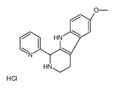 6-methoxy-1-pyridin-2-yl-2,3,4,9-tetrahydro-1H-pyrido[3,4-b]indole,hydrochloride Structure
