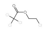 Acetic acid,2,2,2-trichloro-, 2-chloroethyl ester结构式