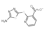 5-(3-nitropyridin-2-yl)sulfanyl-1,3,4-thiadiazol-2-amine Structure