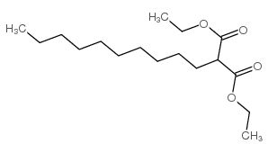 Propanedioic acid,2-decyl-, 1,3-diethyl ester Structure
