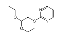 2-[(2,2-Diethoxyethyl)sulfanyl]pyrimidine结构式