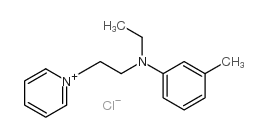 N-ethyl-3-methyl-N-(2-pyridin-1-ium-1-ylethyl)aniline,chloride结构式