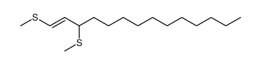 1t,3-bis-methylsulfanyl-tetradec-1-ene Structure