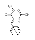 methyl 2-acetamido-3-phenyl-prop-2-enoate结构式