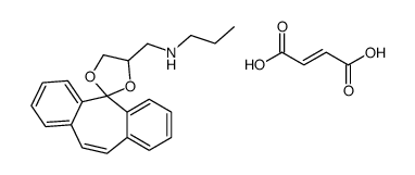 (Z)-but-2-enedioic acid,N-(spiro[1,3-dioxolane-2,11'-dibenzo[1,2-a:1',2'-e][7]annulene]-4-ylmethyl)propan-1-amine结构式