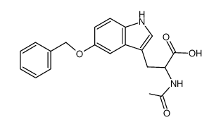Nα-Acetyl-5-benzyloxy-tryptophan结构式