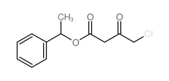 1-phenylethyl 4-chloro-3-oxo-butanoate结构式