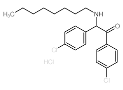 1,2-bis(4-chlorophenyl)-2-(octylamino)ethanone结构式
