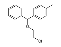 1-[2-chloroethoxy(phenyl)methyl]-4-methylbenzene结构式