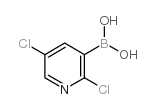 2,5-Dichloropyridine-3-boronic acid structure