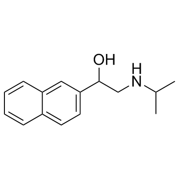(+/-)-前萘洛尔结构式