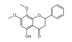 (+/-)-5-hydroxy-7,8-dimethoxyflavanone结构式