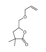 3,3-dimethyl-5-(prop-2-enoxymethyl)oxolan-2-one结构式