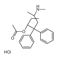 [(3S,6S)-6-(methylamino)-4,4-diphenylheptan-3-yl] acetate,hydrochloride结构式