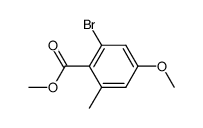 methyl 2-bromo-4-methoxy-6-methylbenzoate Structure